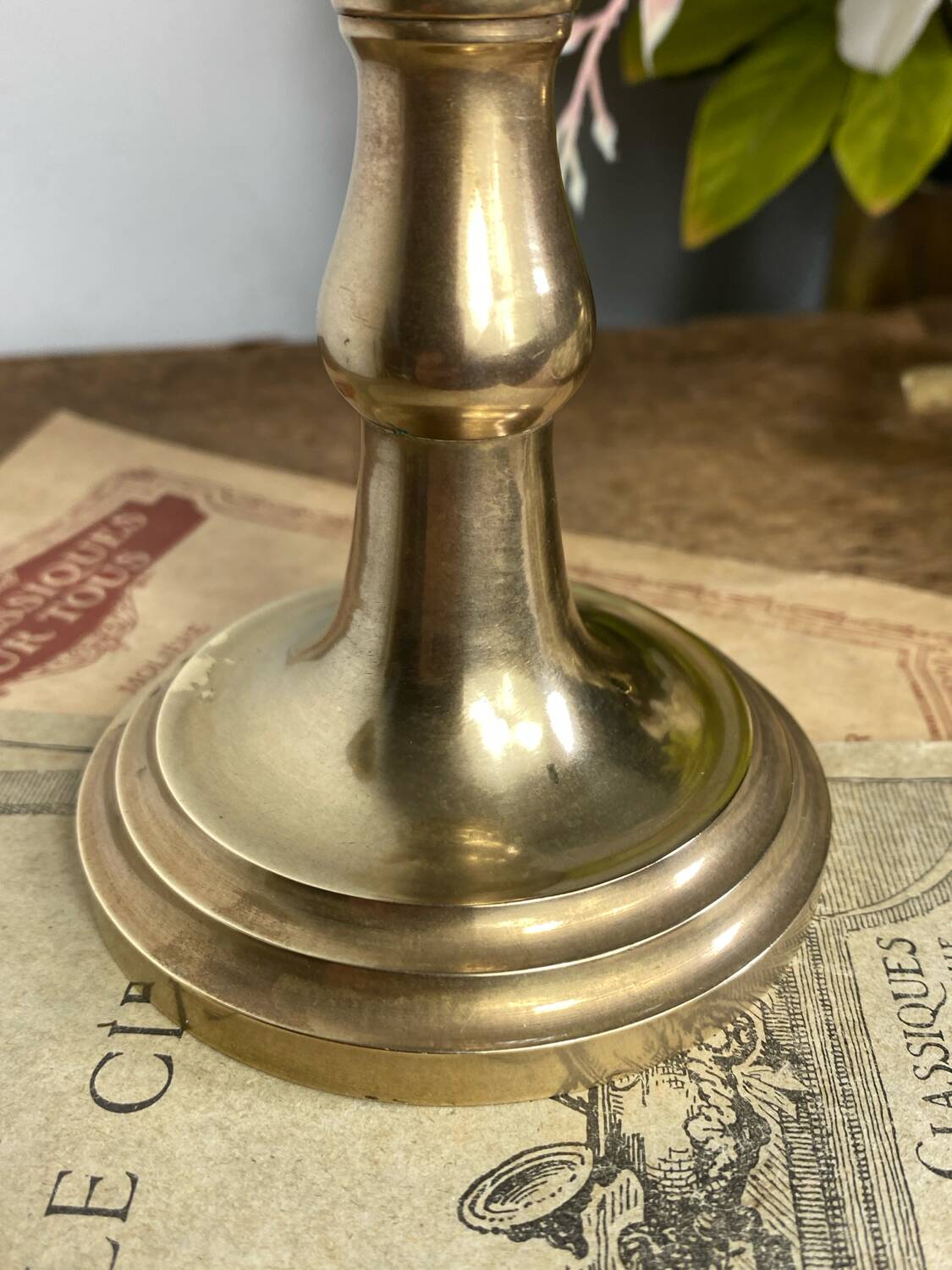 Brass candle holder