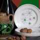Four french earthenware dessert plates service "Marie-Claude" 50s.