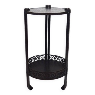 Art Deco wrought iron pedestal table, 1925-1930s