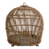 Cage à oiseaux en rotin, 1960