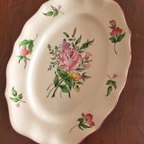 Oval dish, fine street lamp, KG Lunéville