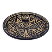 Large ancient Moroccan ceramic plate