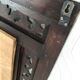 Vintage Indonesian teak shuttered mirror