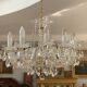 Lustre tchèque en cristal taillé, 12 bras