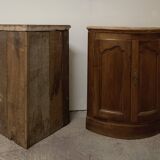 Pair of walnut necks XVIII th