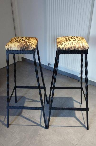 4 brutalist stools from the 1950s