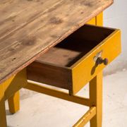Antique painted pine kitchen table – Central Europe, circa 1920