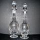 Saint-louis set of 2 antique lasalle cut crystal carafes 1930