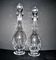 Saint-louis set of 2 antique lasalle cut crystal carafes 1930