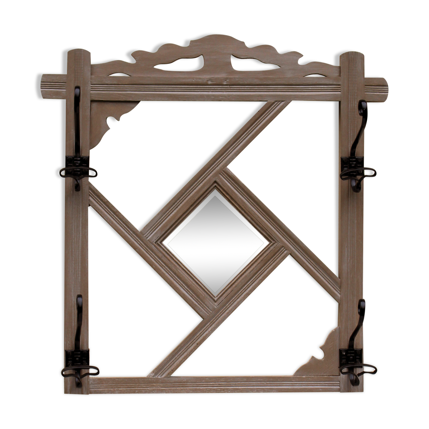 Dressing room mirror wooden revisited Edouard