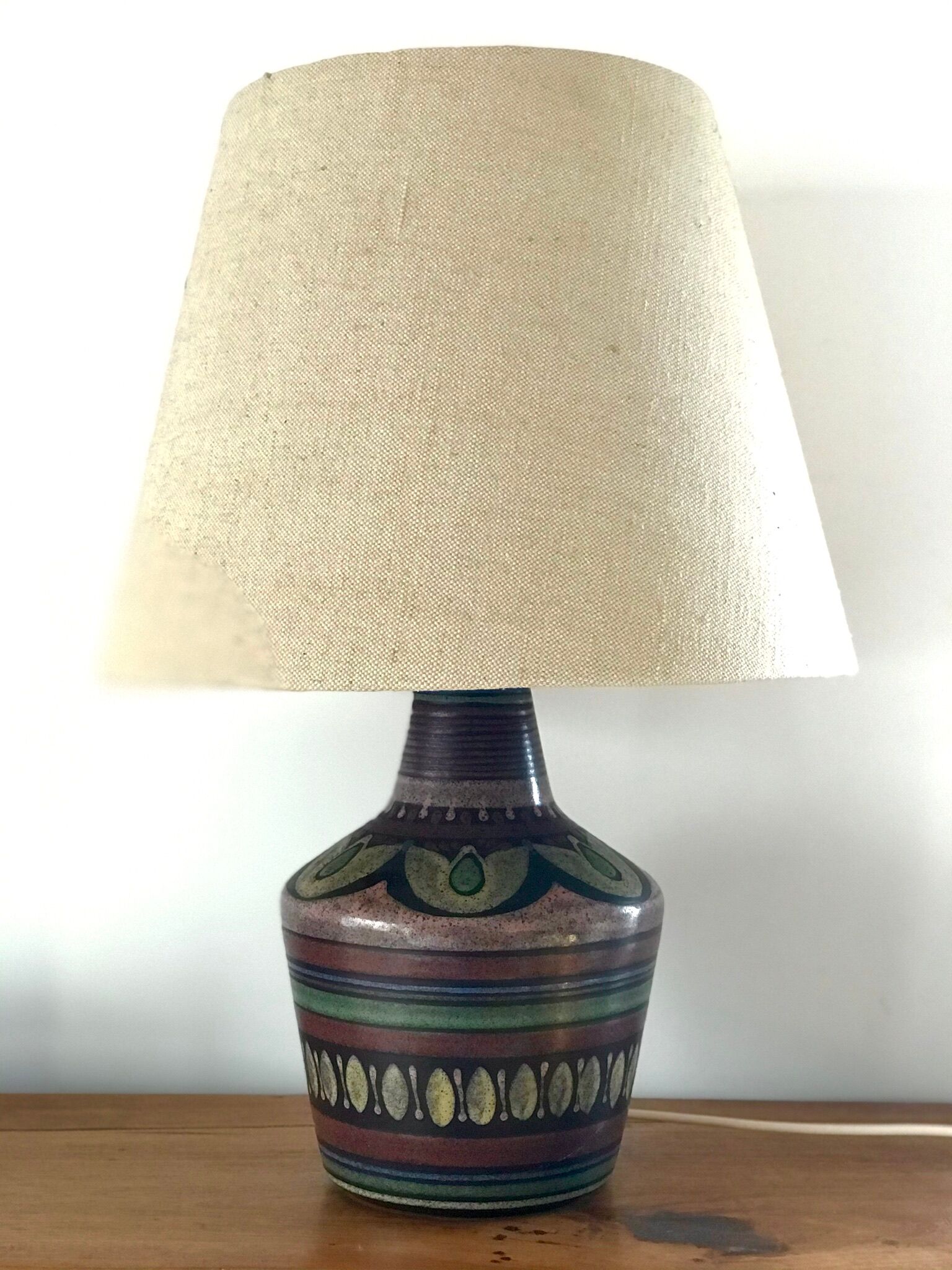 Vintage ceramic lamp base