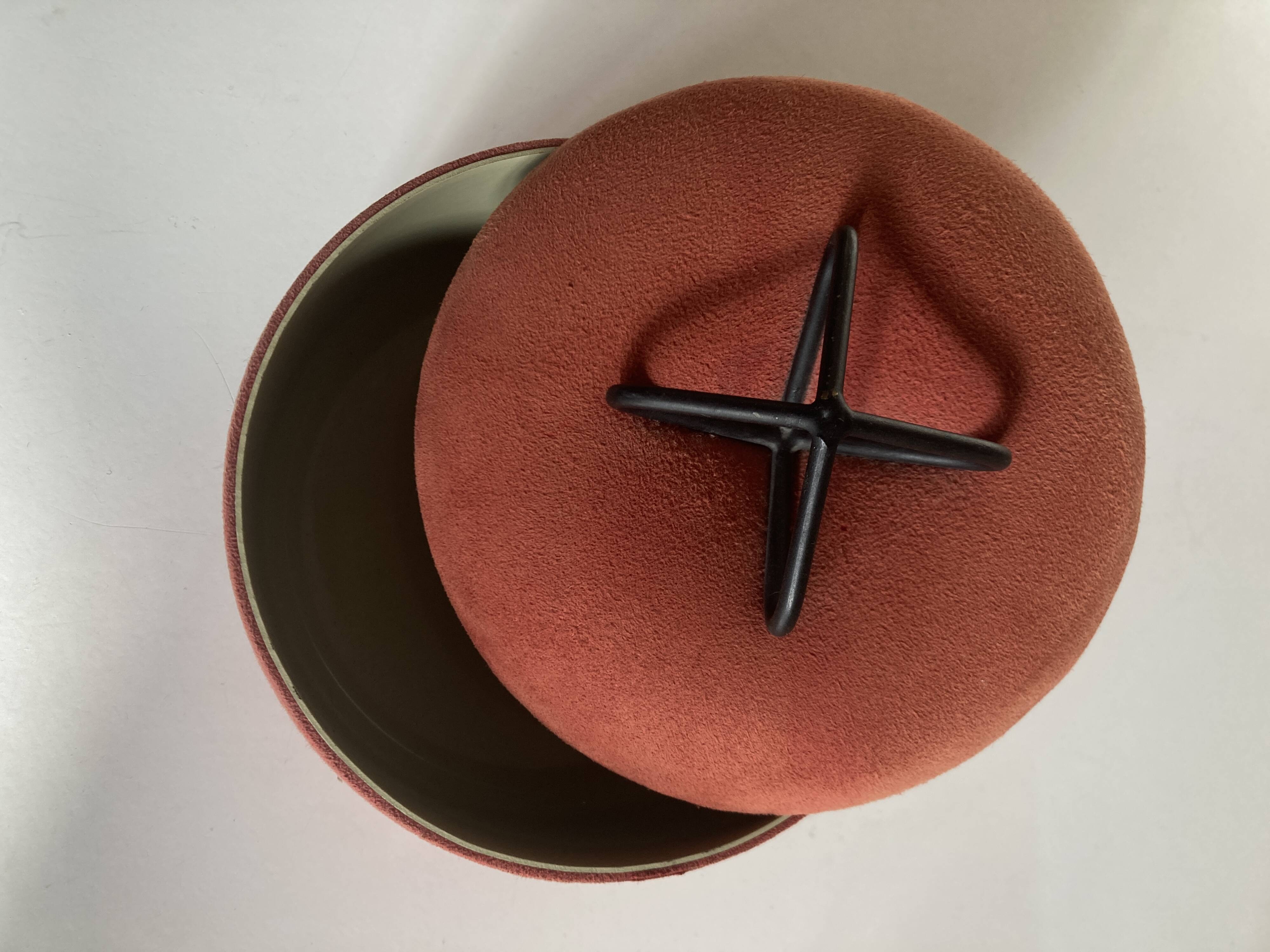 Space Age 1960 box in suede calfskin