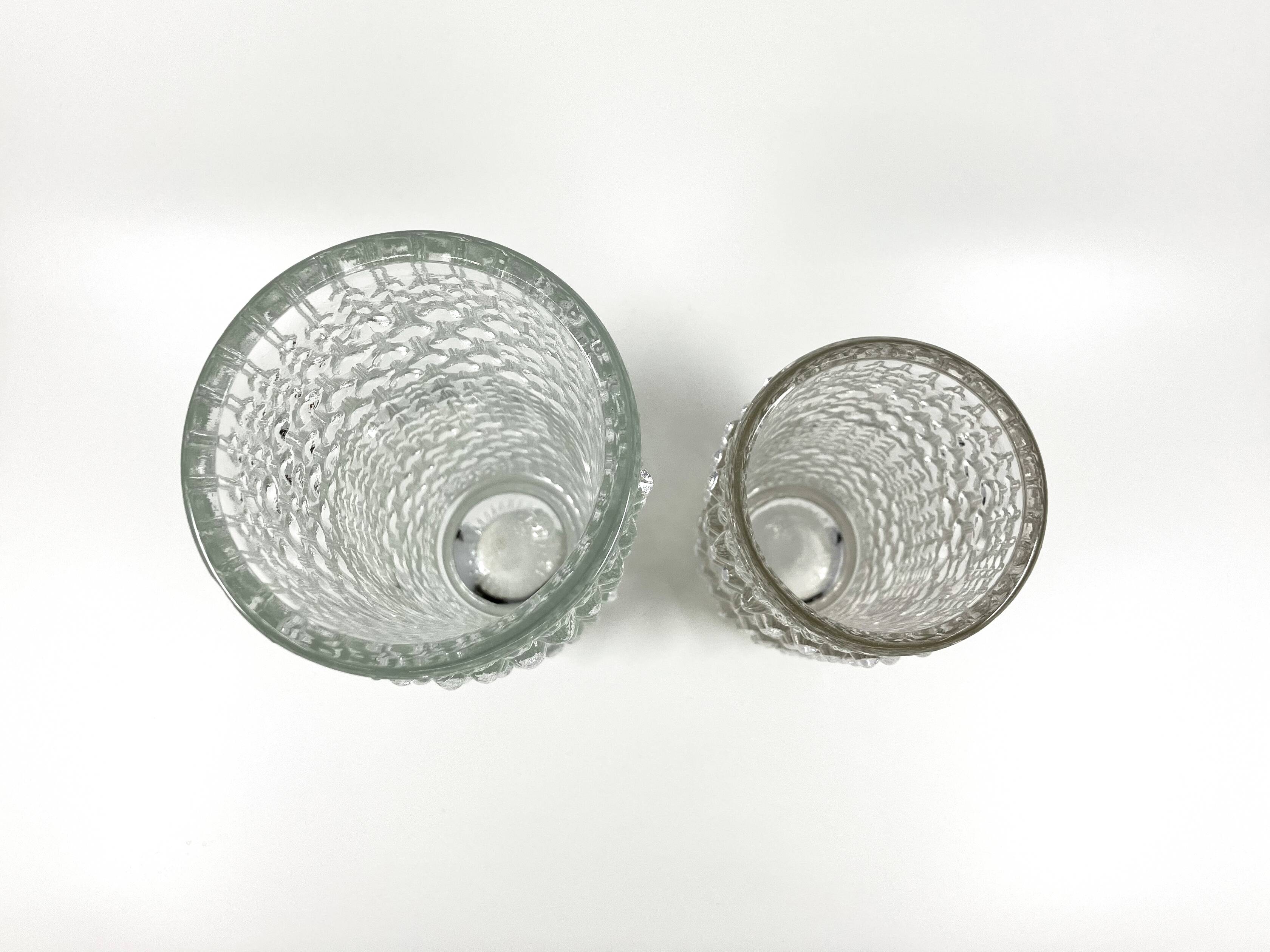 2 vase sklo union • verrerie hermanova hut • design frantisek peceny • 1972