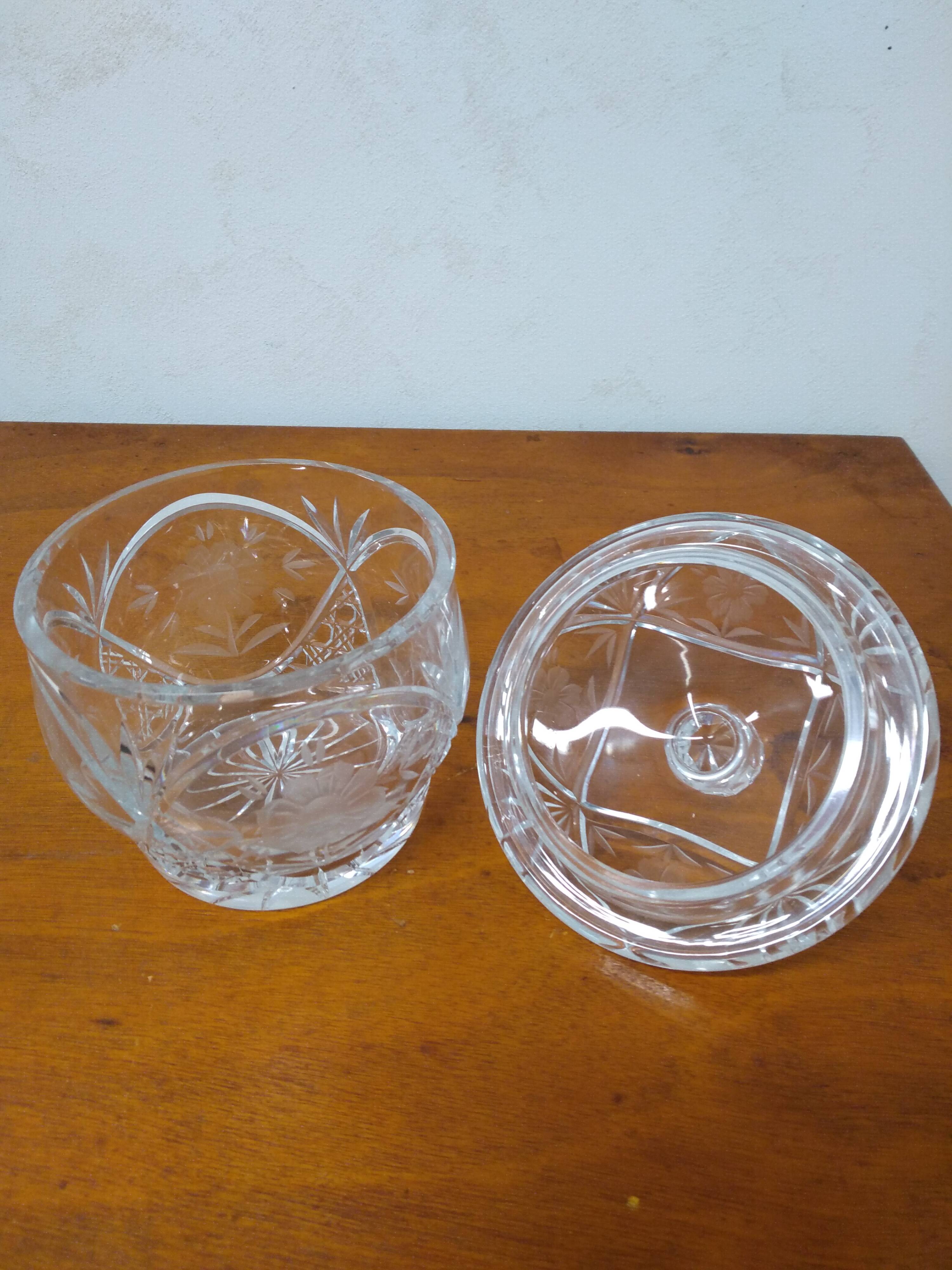 Cut crystal candy box