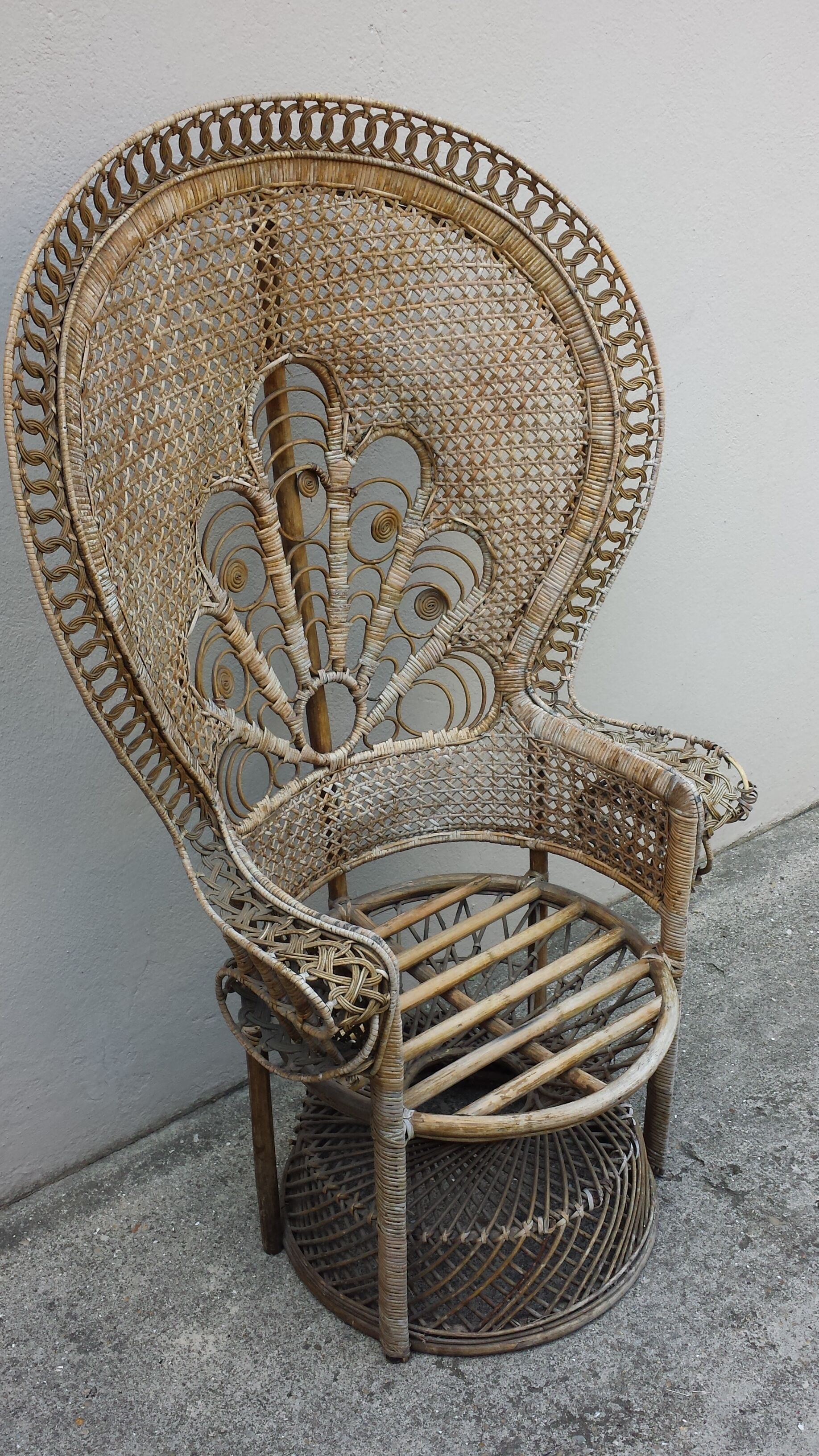Rattan armchair