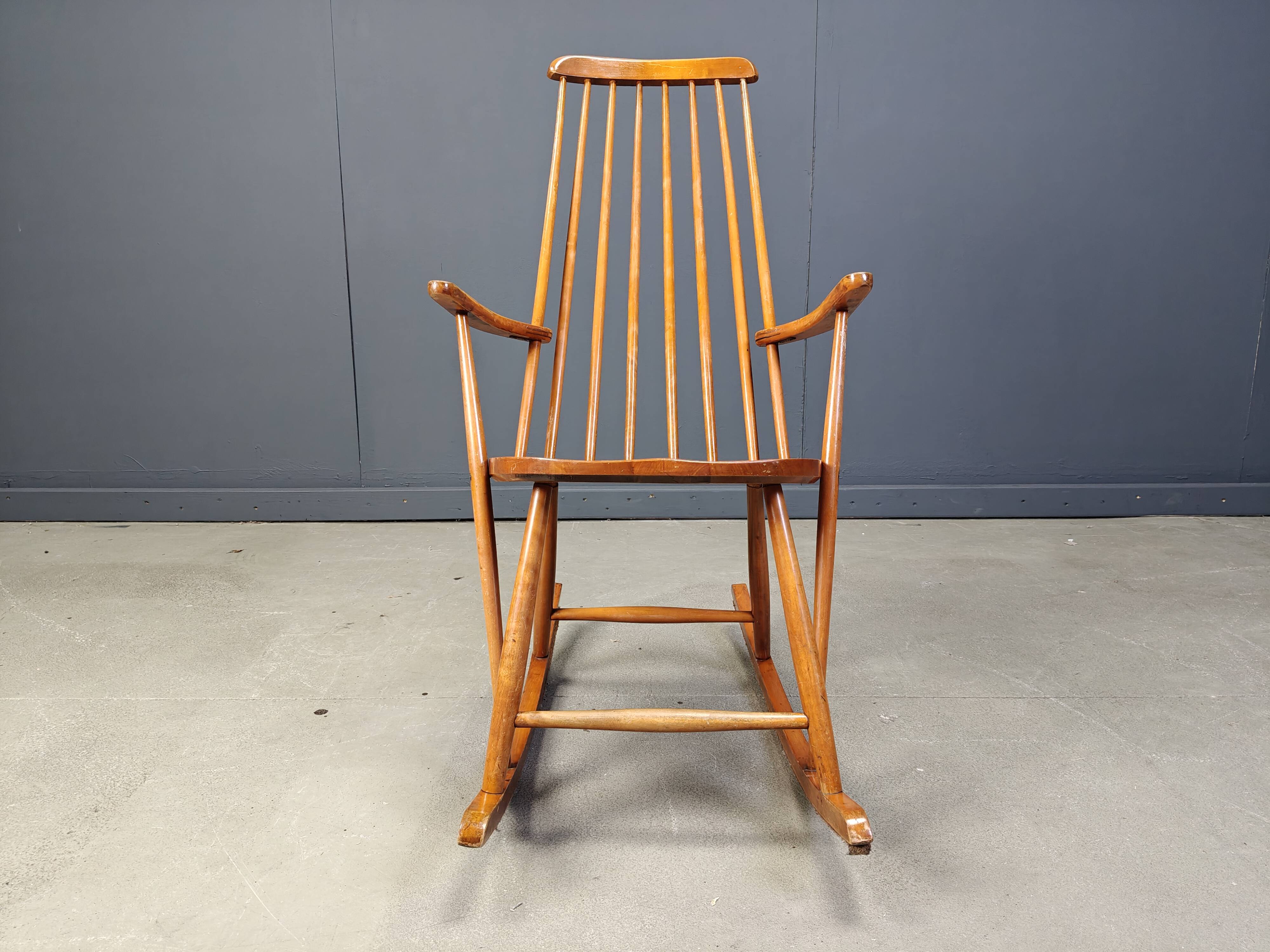 Vintage danish rocking chair, 1960s