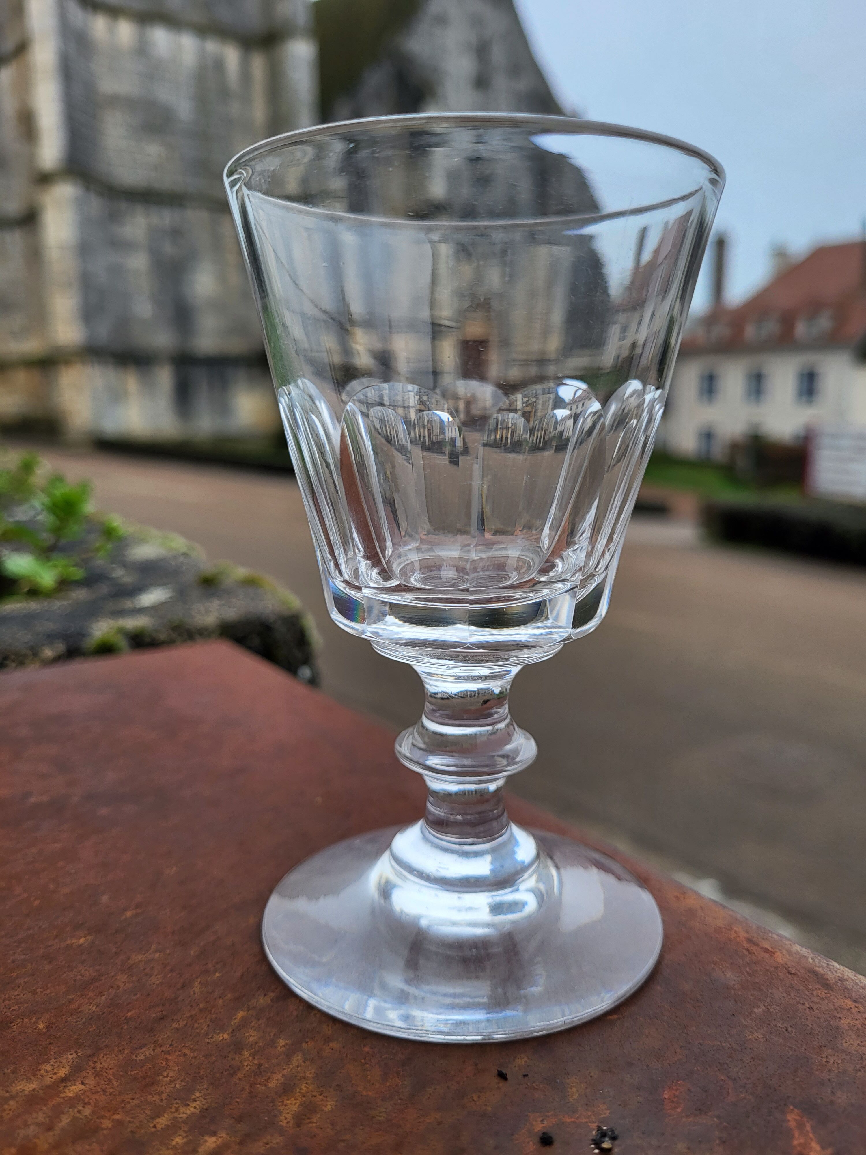 6 wine glasses cristal baccarat / saint-louis model caton