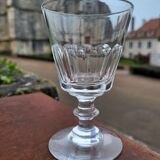 6 wine glasses cristal baccarat / saint-louis model caton