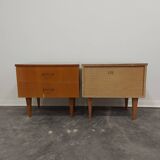 Paire de tables de chevet années 1970