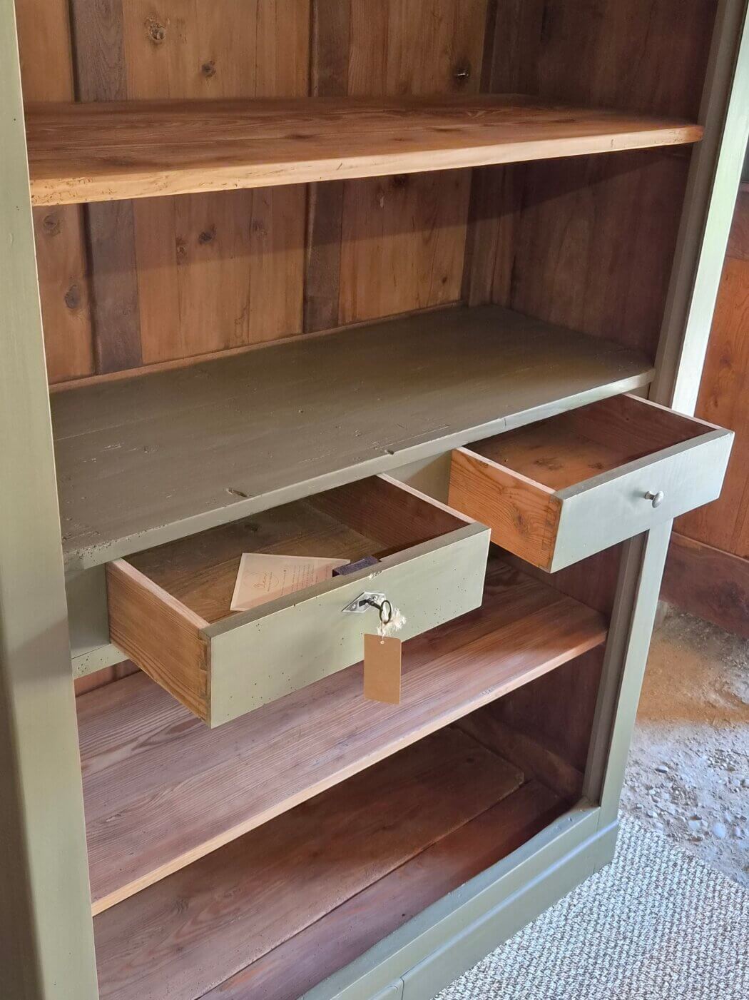 Renovated antique walnut library | Louise