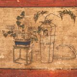 Ancien buffet rouge à deux portes (vers 1900) #50