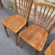 Lot de 4 chaises viennoise bois courbé restaurant paris bistrot baumann 70s