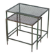 Set of two green Mathieu Matégot side tables, 1950s