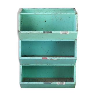 Industrial craft furniture bin storage locker stackable 1950