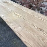 Large Alsatian bistro coffee table in raw natural fir French bistro table 1930