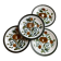 Set of 4 Argenteuil Boch Frères dinner plates