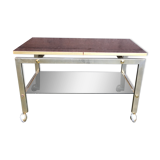 Side table with swivel tray