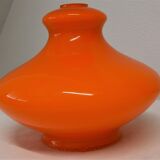 Abat-jour opalin orange vintage