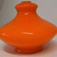 Abat-jour opalin orange vintage
