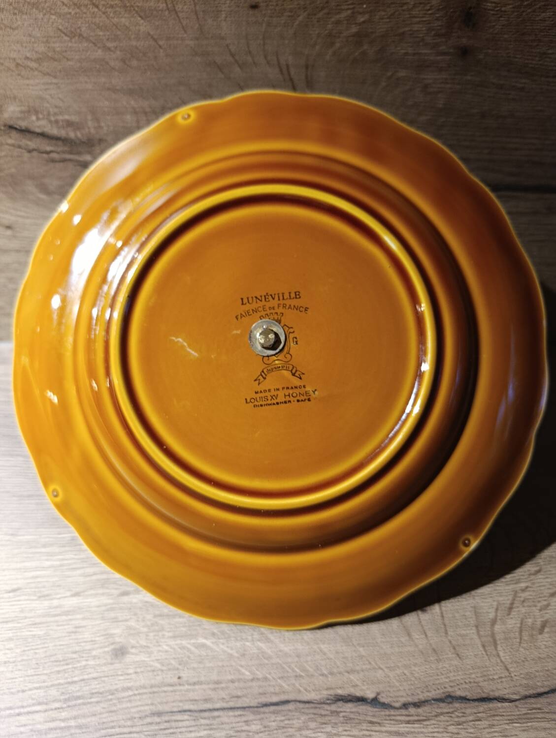 Louis XV style honey/ochre Lunéville cake stand 🍰 with handle