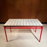 Custom dining table "steel and earthenware"