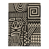Handmade Modern Black and White Moroccan Shag Rug 150/250cm