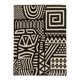 Handmade Modern Black and White Moroccan Shag Rug 150/250cm