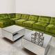 Midcentury modular sofa vintage 'Green velvet spirit'
