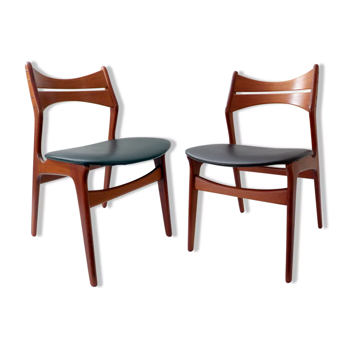 Paire de chaises danoises modele 310 d'Erik Buck, 1960
