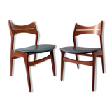 A set of two Danish chairs model 310 by Erik Buck, 1960