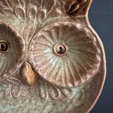 Ceramic owl catchall Vallauris 1960s