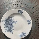 Hollow plate, fruit cup pattern carnations badonviller