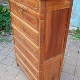 Louis XVI period walnut chest of drawers from the 18th century