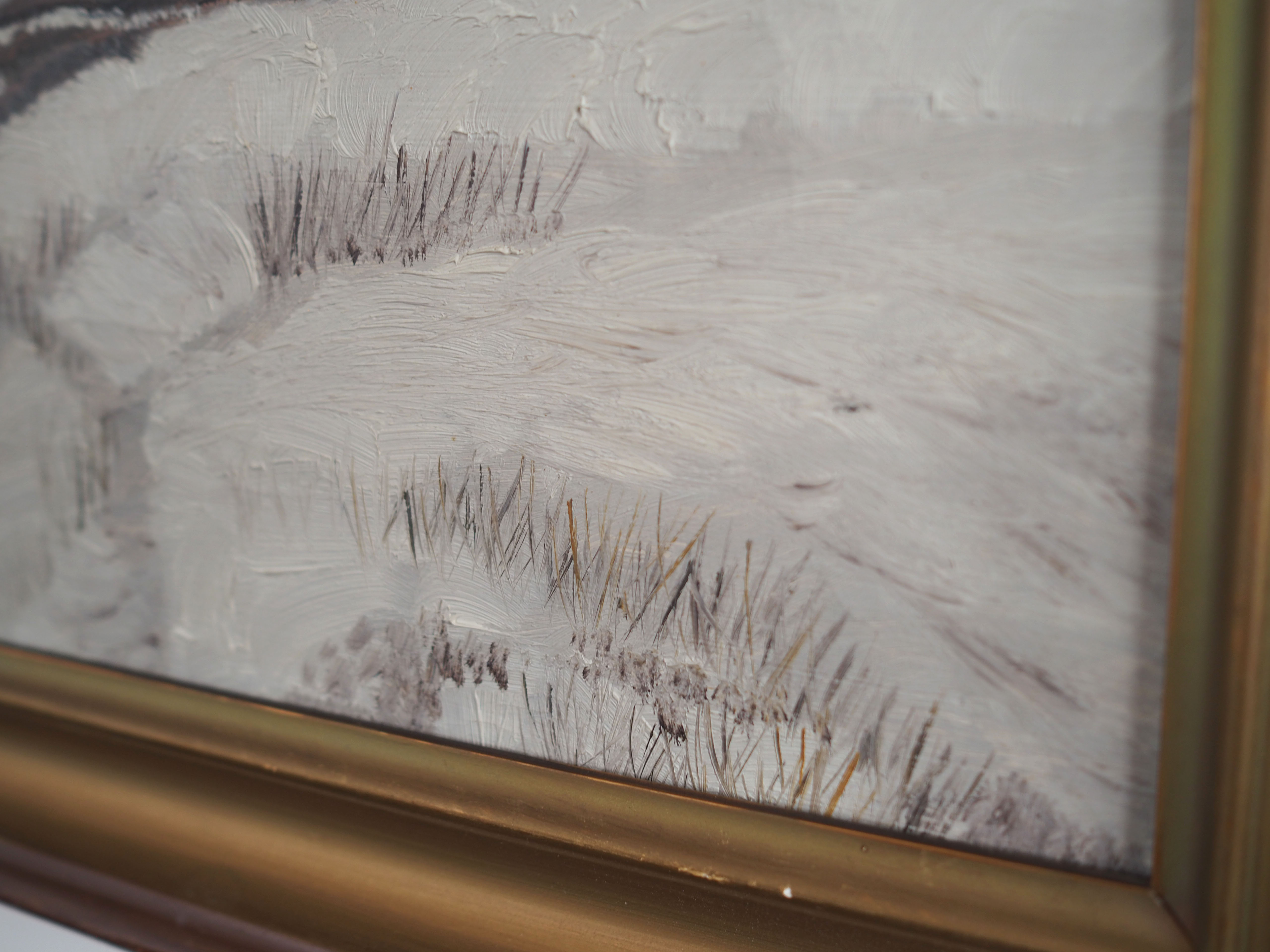 Painting, The Winterscape”, Scandinavian design, 1960s