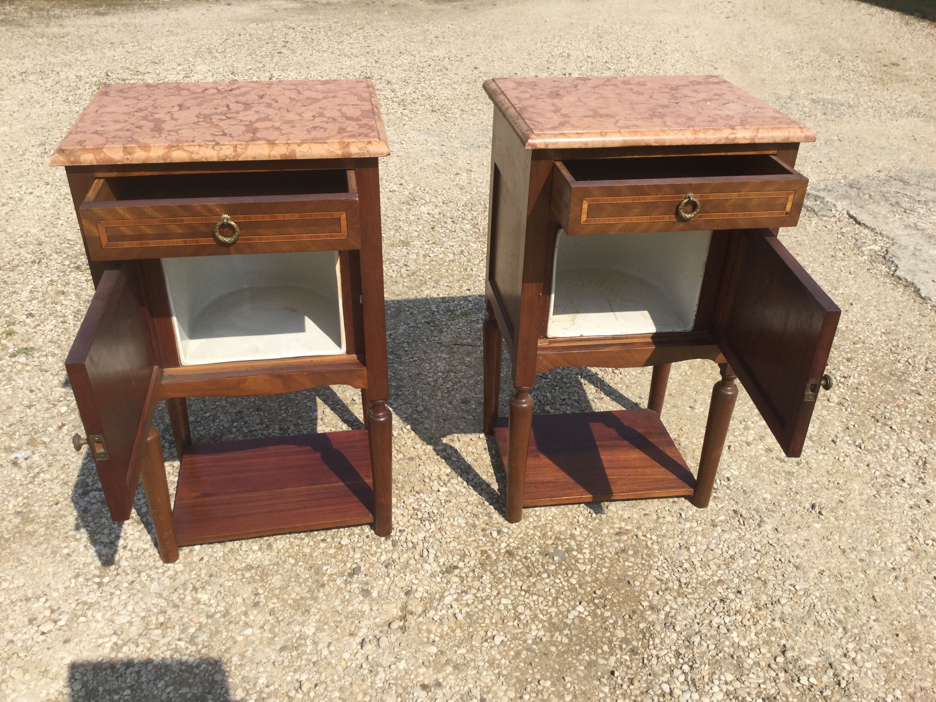 Old bedside tables