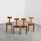 Set of four mountain chairs, La Plagne circa 1970