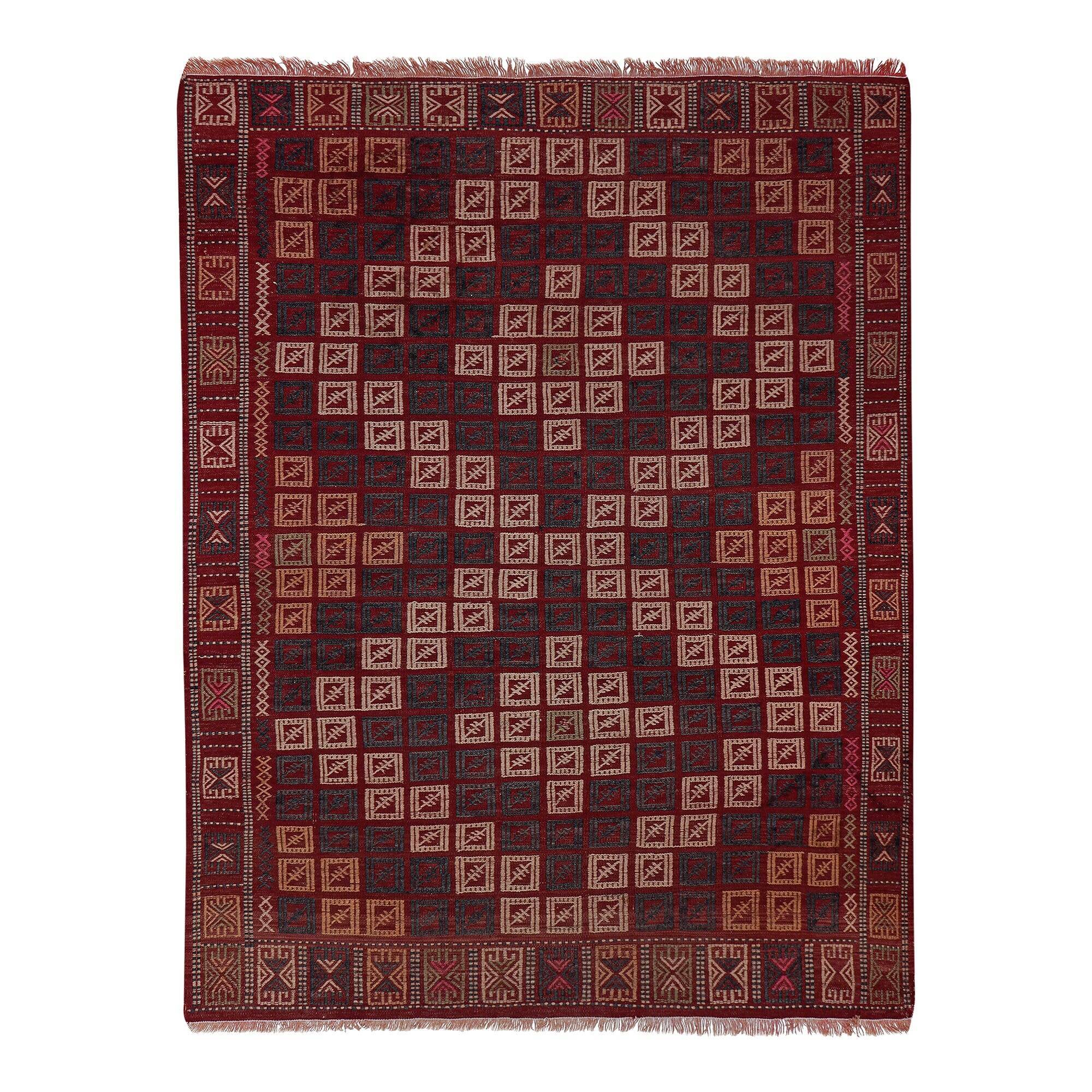 Kilim turc vintage tissé main 150x212 cm