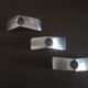 Trio of Scandinavian chrome candle holders - 1970s/80s