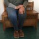 Chest bench with rattan