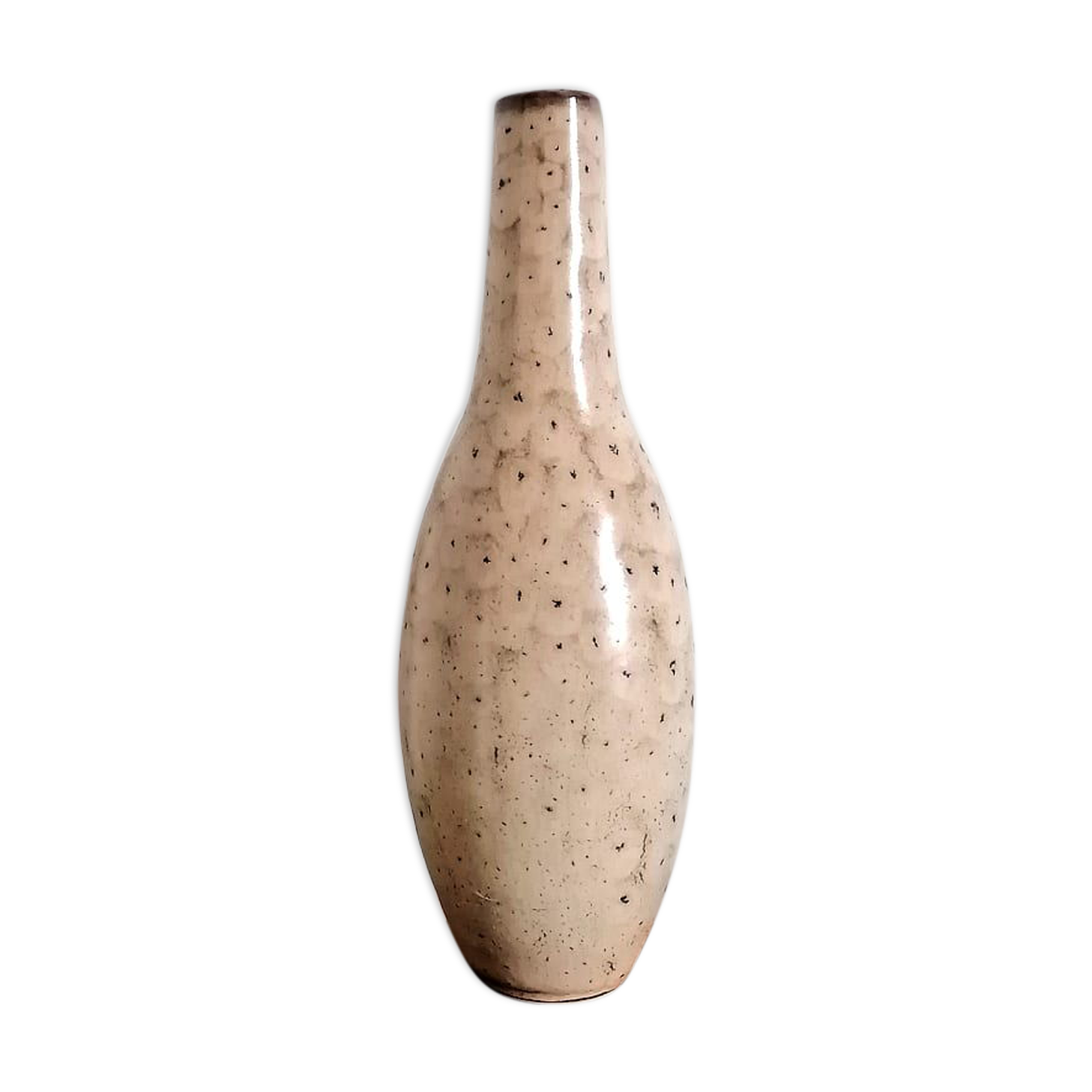 Speckled ceramic vase